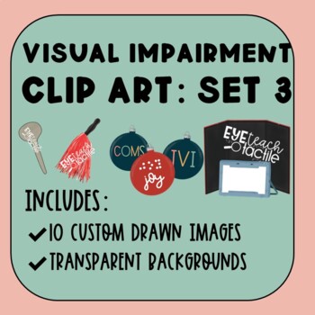 Preview of Visual Impairment Clip Art: Set 3