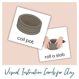 Visual Instruction Cards for Clay