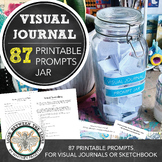 Visual Journal, Sketchbook Prompt Jar, 87 Ideas: Middle, H