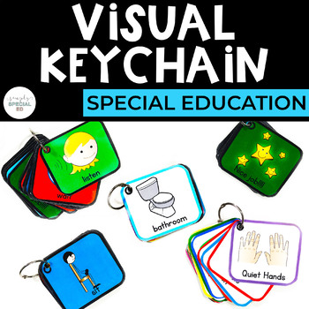 Preview of Visual Keychain | Cue Cards | Special Education