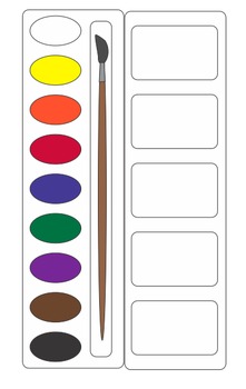 Preview of Visual Labels for Art Materials: Types of Paint