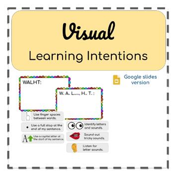 Preview of Visual Learning Intentions