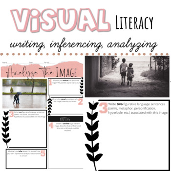 Preview of Visual Literacy: Making inferences, Writing, Analyzing with Pictures EDITABLE