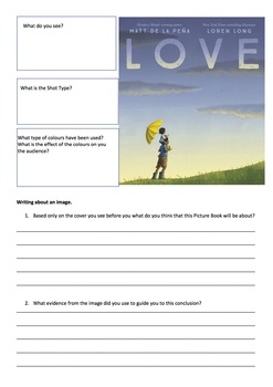 visual literacy worksheets for year 7 english by lesson fairy tpt