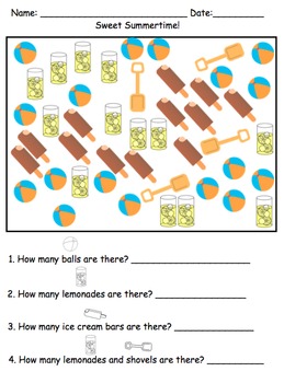 visual math activities level 2 10 20 for preschool and