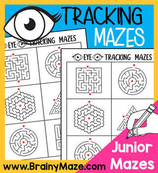 visual mazes easy eye tracking mazes by preschool mom tpt