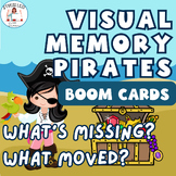Visual Memory Boom Cards Pirates What's Missing What Moved?