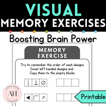 Preview of Visual Memory Exercise Worksheet Boosting Brain Power