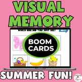 Visual Memory Recognition Boom Cards for Summer