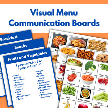 Preview of Visual Menu Communication Board