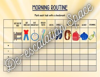 Preview of Visual Morning Routine Checklist