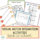 Visual Motor Integration Packet: NO PREP Back to School