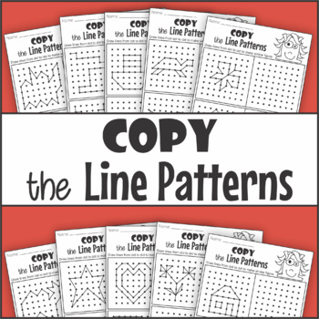 visual motor integration worksheets copy the pattern by km classroom