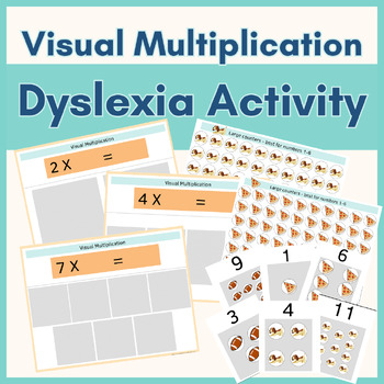 Preview of Dyslexia | Visual Multiplication Sheet | Manipulative |  Dyscalculia