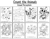 Visual Perception/Discrimination- Count and Color the Animals