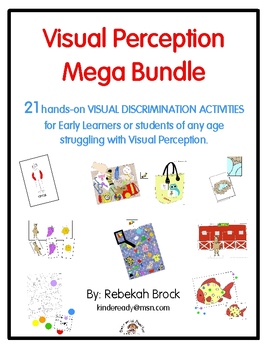 Preview of Visual Perception Mega Bundle: 21+ Print-and-Go Activities