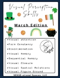 Visual Perception Skills- March Themed Activity Packet