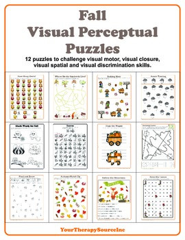 fall visual perceptual teaching resources teachers pay teachers