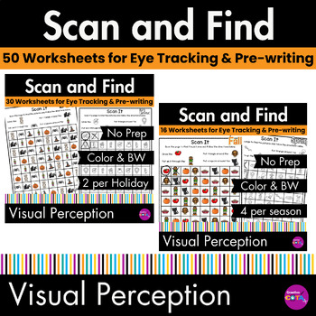 Preview of Occupational Therapy Visual Perception Scanning and Eye Tracking Bundle