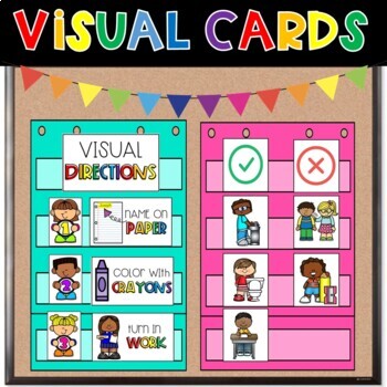 Visual Picture Directions Back to School by Kreative in Kinder | TpT