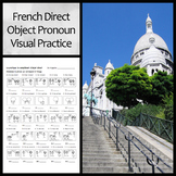 Visual Practice Worksheet: French Direct Object Pronouns
