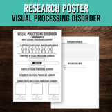 Visual Processing Disorder Research Poster Template