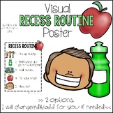 Recess Routine Visual Poster (PBIS)