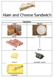 Visual Recipe: Ham and Cheese Sandwich