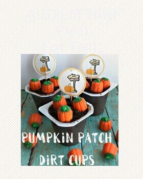 Preview of Visual Recipe Pumpkin Patch Dirt Cups Unit Plan