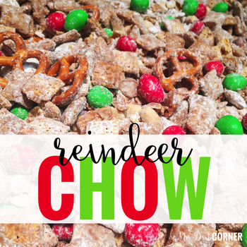 Preview of Visual Recipe for Reindeer Chow FREE