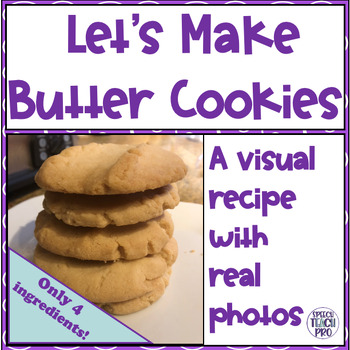 Preview of Visual Recipe for Special Education | Easy Butter Cookies