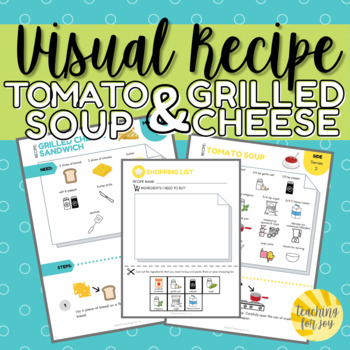 Preview of Visual Recipe for Special Education: Tomato Soup & Grilled Cheese