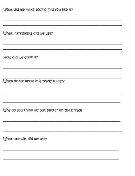 Visual Recipe for students with special needs: Grilled ...