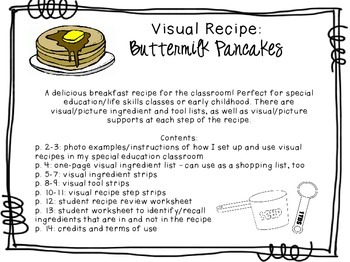 Visual Recipe for the Special Ed Classroom - Buttermilk ...