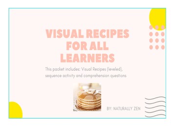 Preview of Visual Recipe for all learners (real pictures) - Pancakes (PDF)