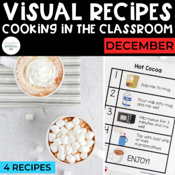 Preview of Visual Recipes | December | Cooking | Special Education