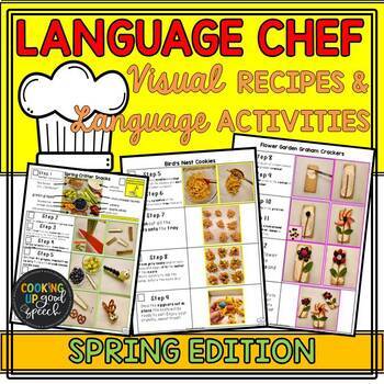 Preview of LANGUAGE CHEF| Spring| Language Skills| Cooking| Visual Recipes