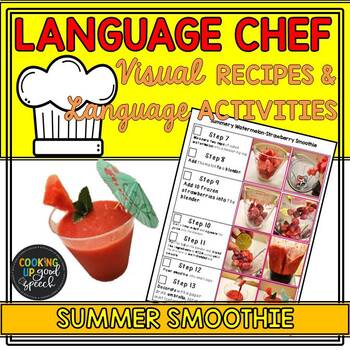 Preview of LANGUAGE CHEF| Summer Smoothie BONUS| Language Skills| Cooking| Visual Recipes