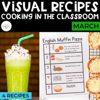 Preview of Visual Recipes | March | Cooking | Special Education