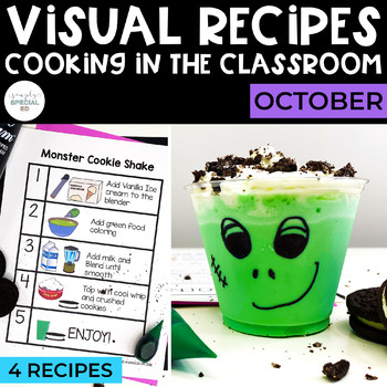 Preview of Visual Recipes | October | Cooking | Special Education