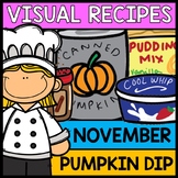 Visual Recipes: Pumpkin Dip - Autism - Fall - Cooking - Li
