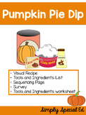 Visual Recipes: Pumpkin Pie Dip Freebie