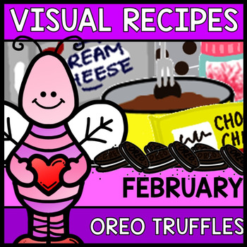 Preview of Visual Recipes - Life Skills - Valentine's Day Oreo Truffles - February - Autism