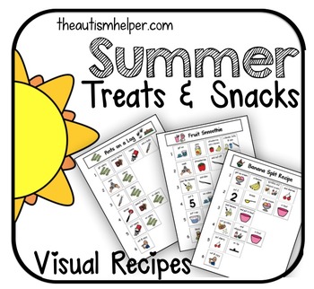 Preview of Visual Recipes for Children with Autism: Summer Treats & Snacks