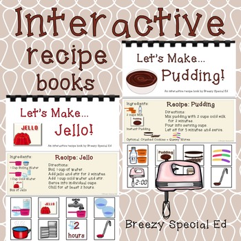 Preview of Visual Recipes for Pudding and Jello for Special Education