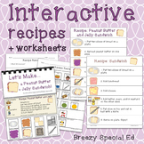 Visual Recipes for Sandwiches for special education and li
