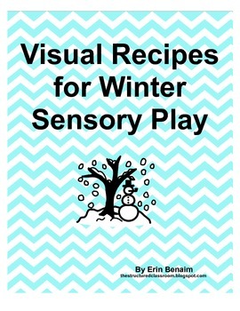 Preview of Visual Recipes for Winter Sensory Play