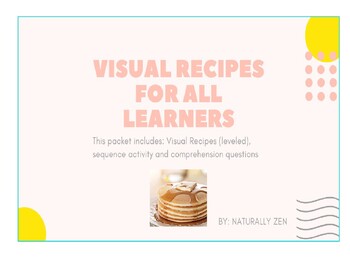 Preview of Visual Recipes for all learners: Pancakes (editable)