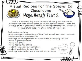special education recipe lessons