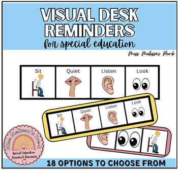 Preview of Visual Reminders for Desk - Visual Icons